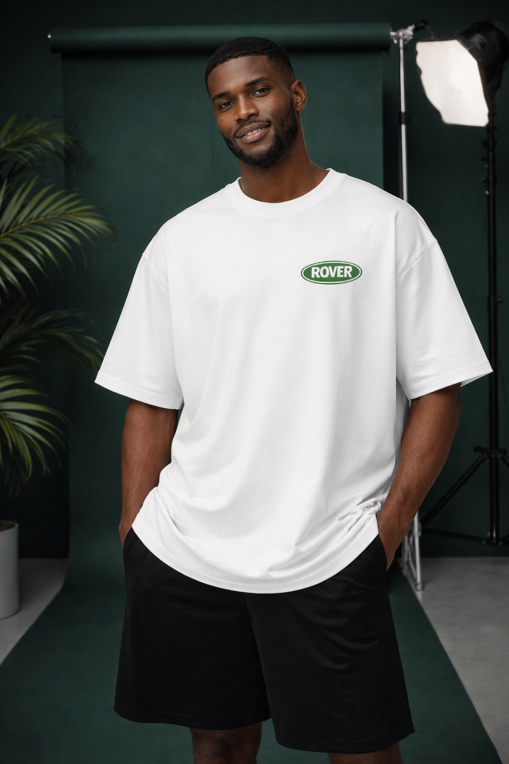 Unisex rganic oversized high neck t-shirt - ROVER